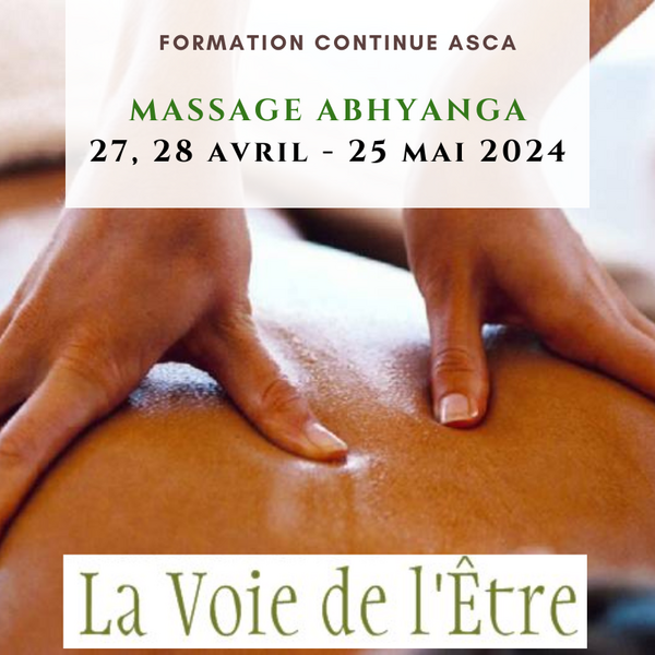 Massage Abhyanga - Formation Continue agréée ASCA